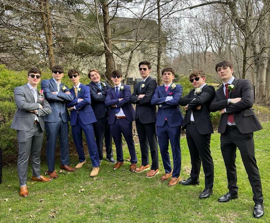 The boys all dressed up for prom. (Photo Credits: Joe Fine)