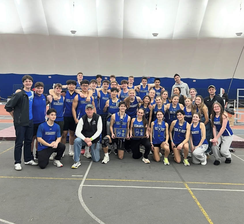 NVD track team after winning the State Sectional Championship.
(photo courtesy of @nvdtrackandfield)
