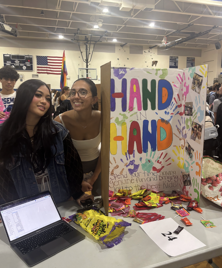 The Hand-in-Hand Club fair set up
