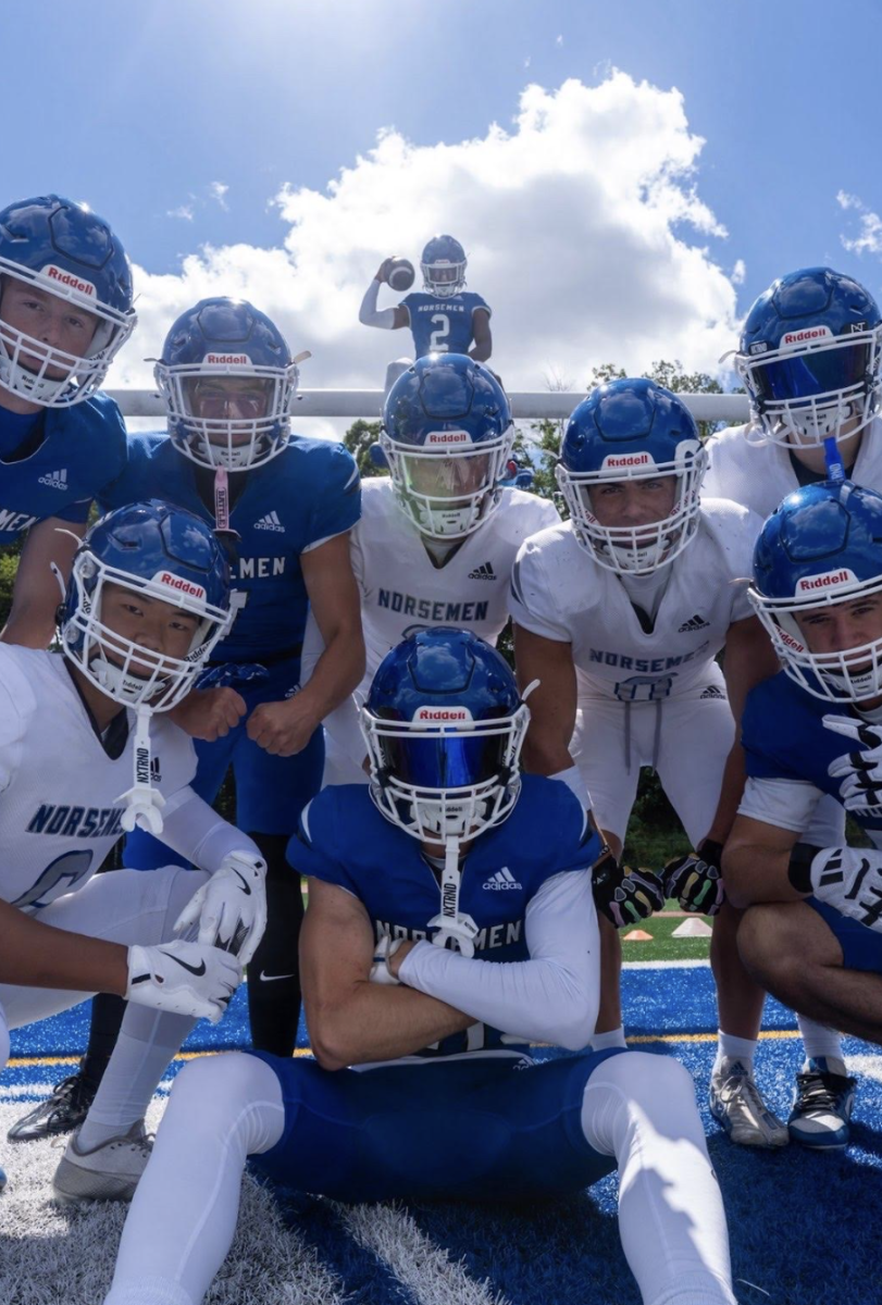 A picture of the football players | Photo courtesy of Landon Lee
