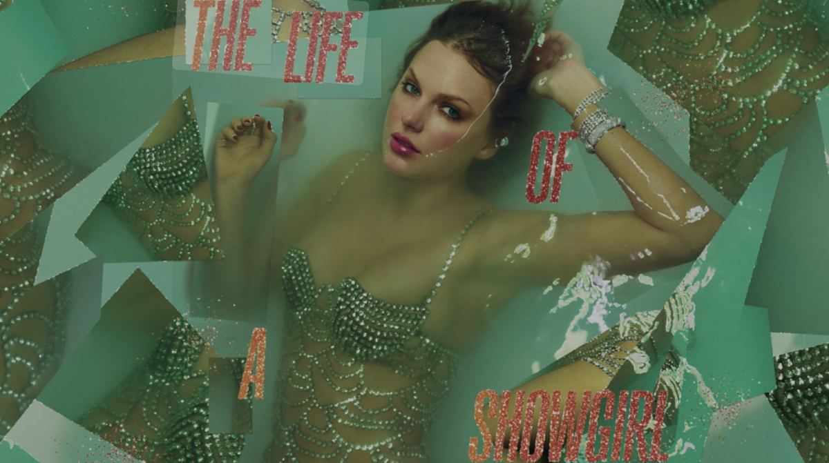 Taylor Swift’s “The Life of a Showgirl” album cover