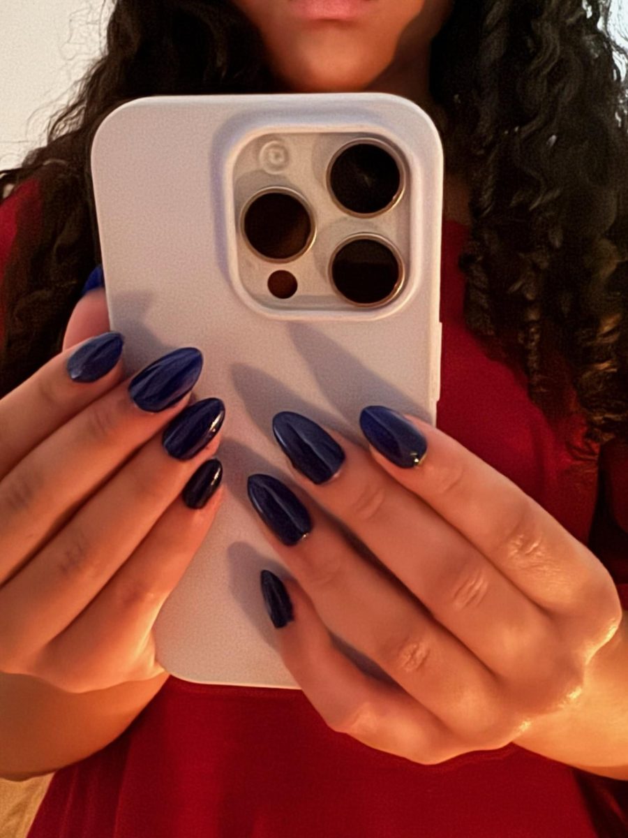 Liah Bernabel’s self-painted nails (courtesy of Liah Bernabel)
