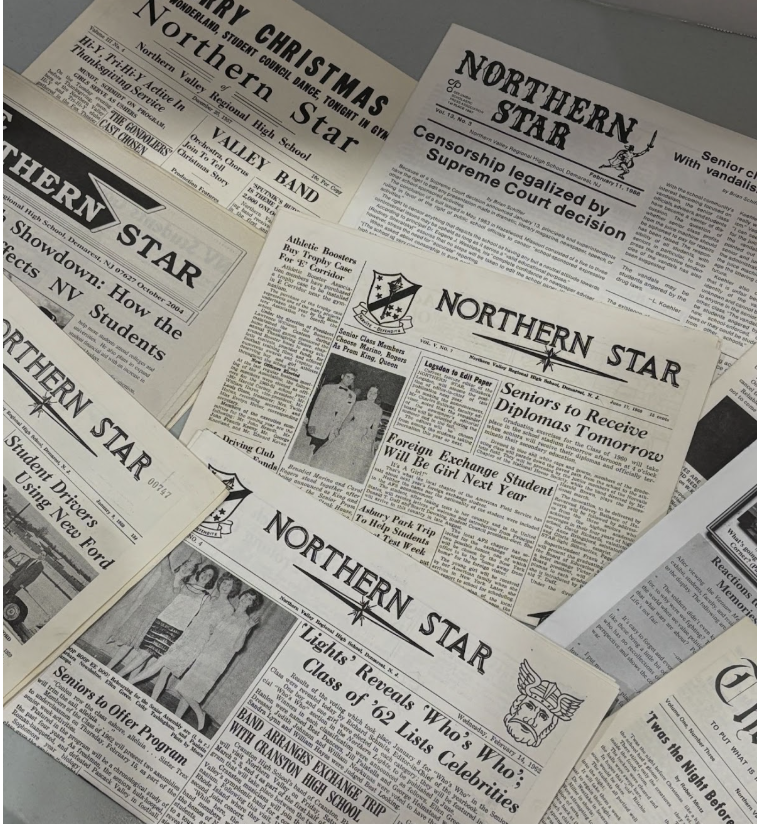  A spread of some of the oldest prints of the Northern Star.
