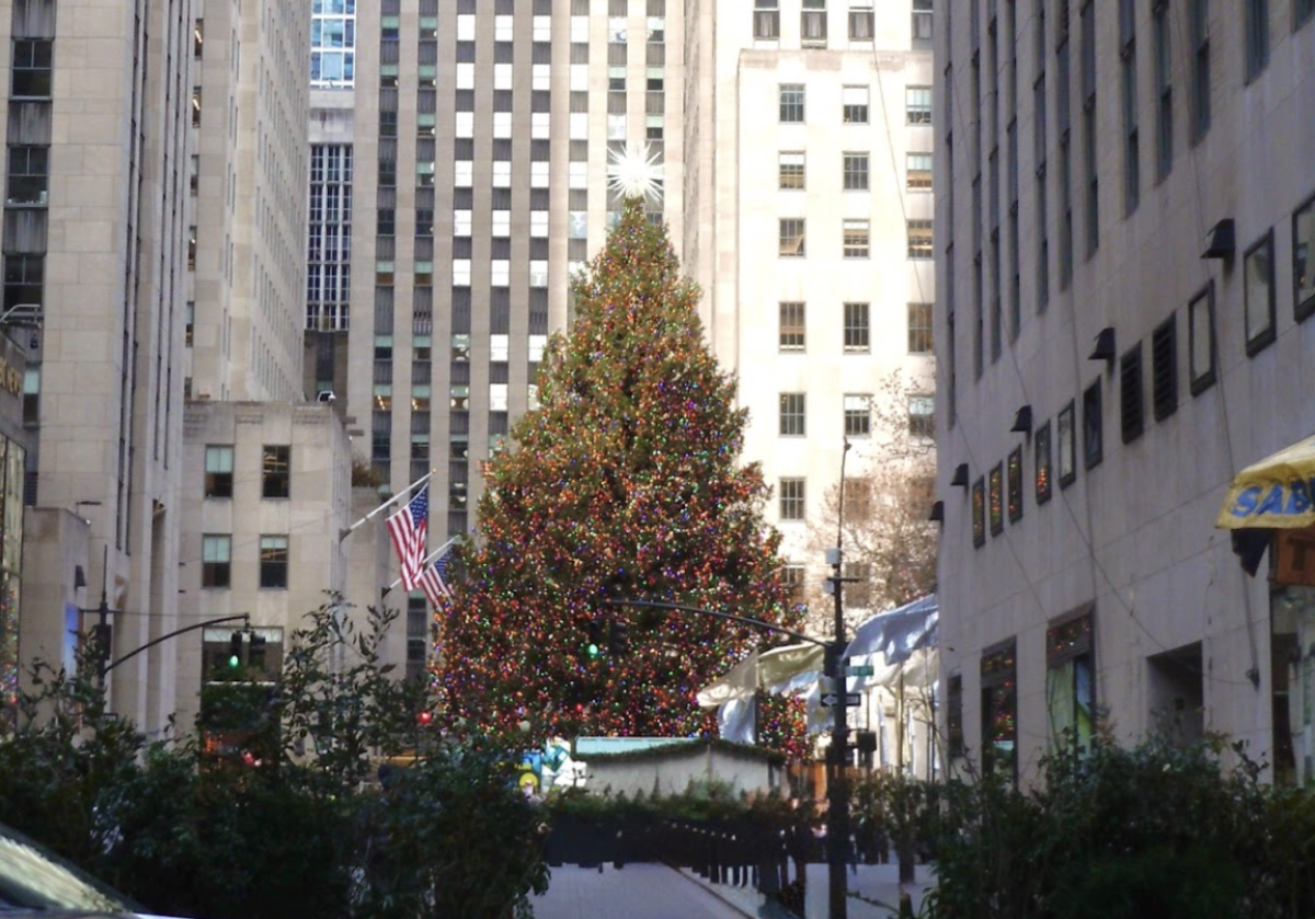 The Rockefeller Center Christmas tree.