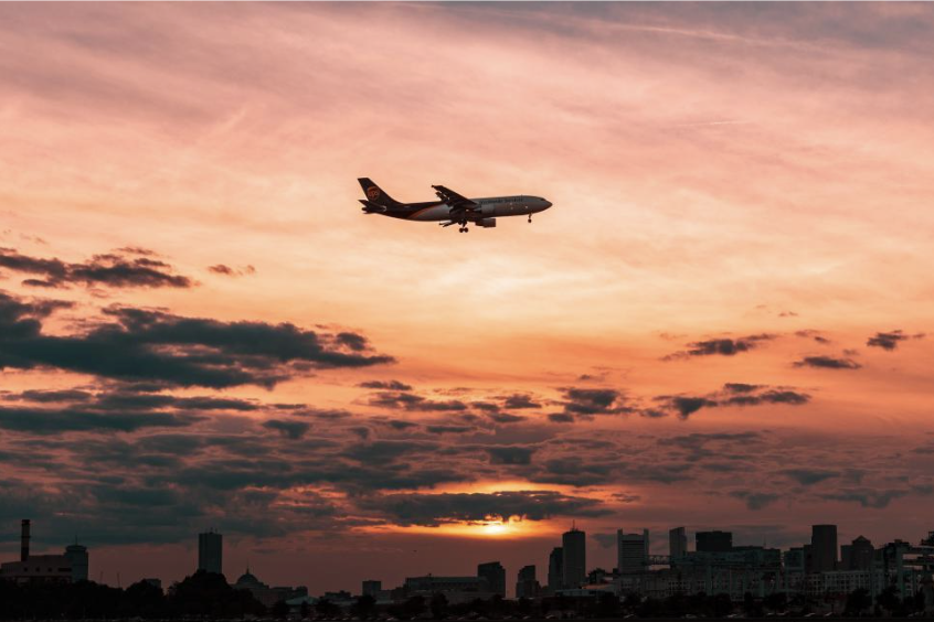 Plane flying during February break credits: freerange