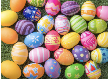 Colorful Easter eggs.