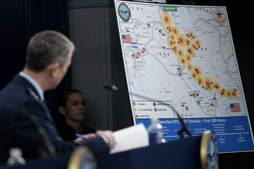 Press briefing at the Pentagon.