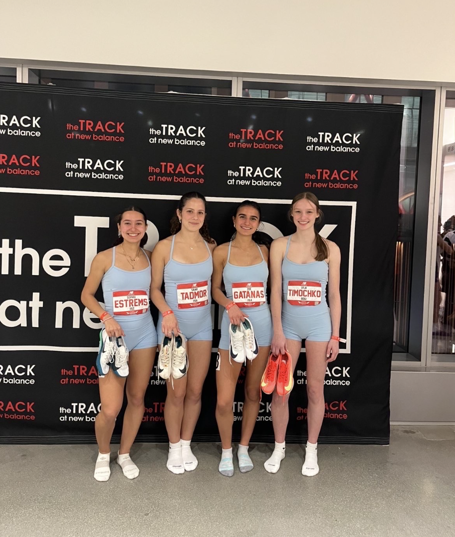 NVD girls track team at New Balance Nationals