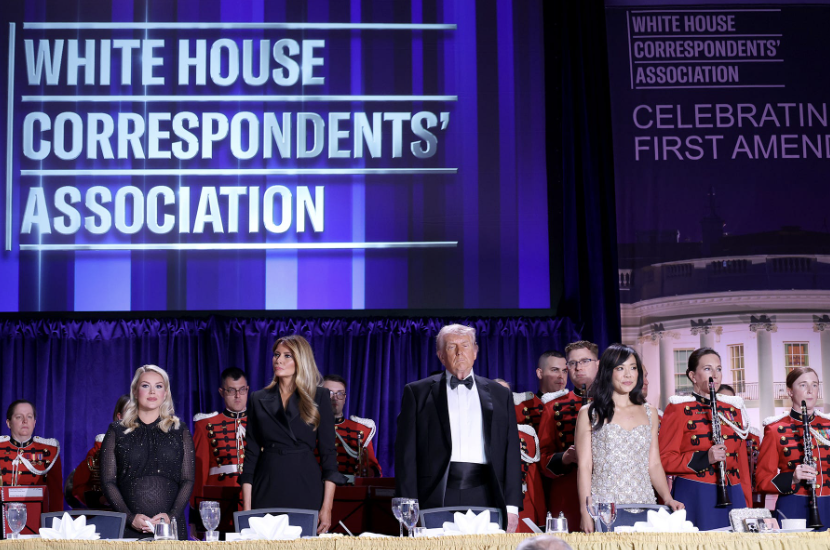 The White House Correspondents’ Association dinner before the shooting.