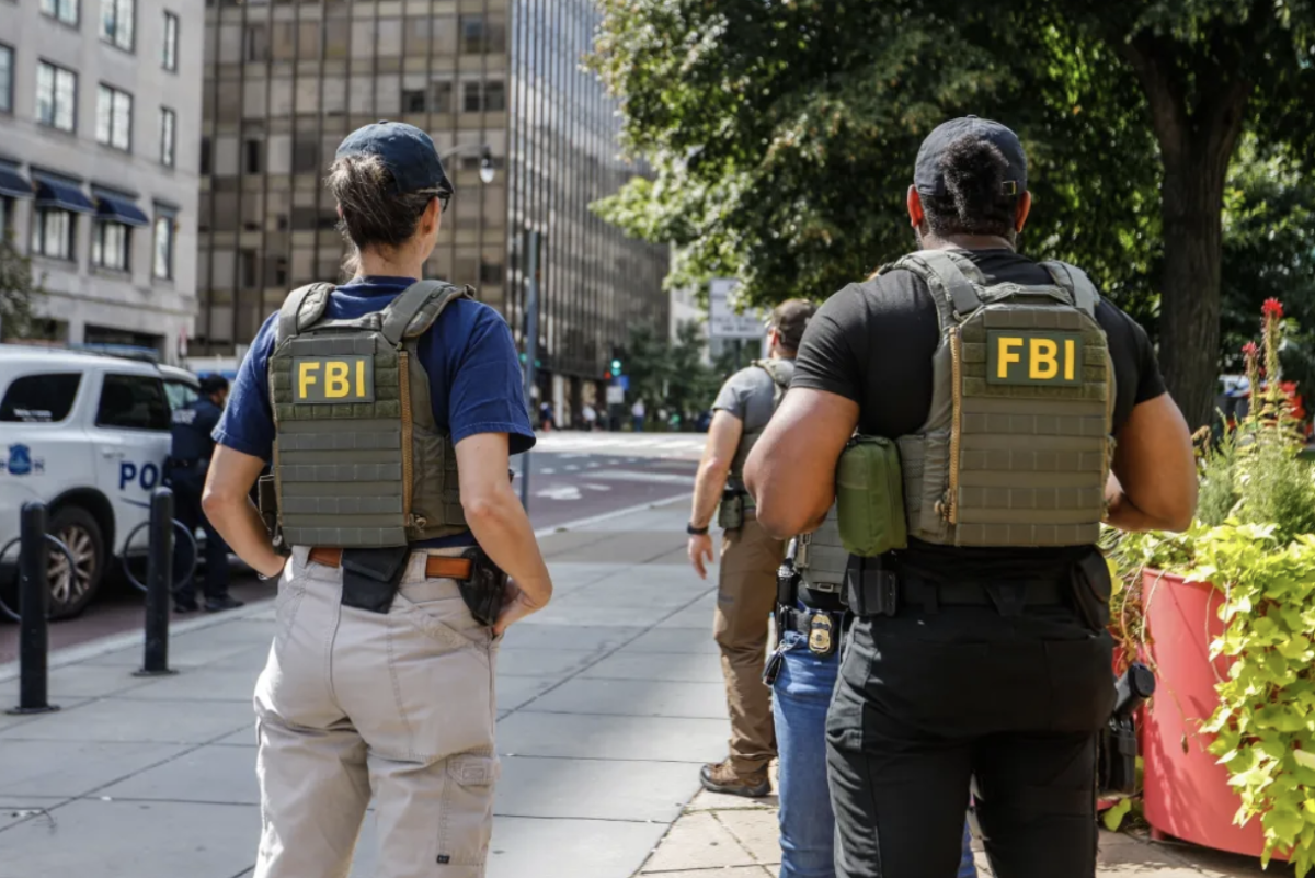 FBI agents in action.