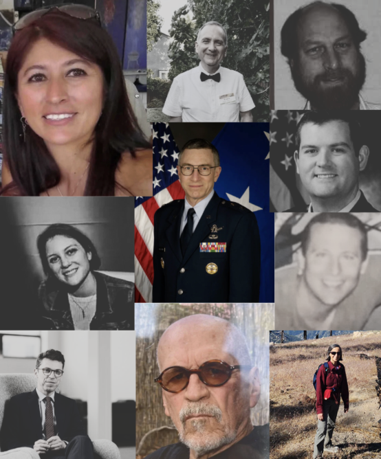 Photos of the missing scientists (in color) and the deceased scientists (in black and white) so far.
