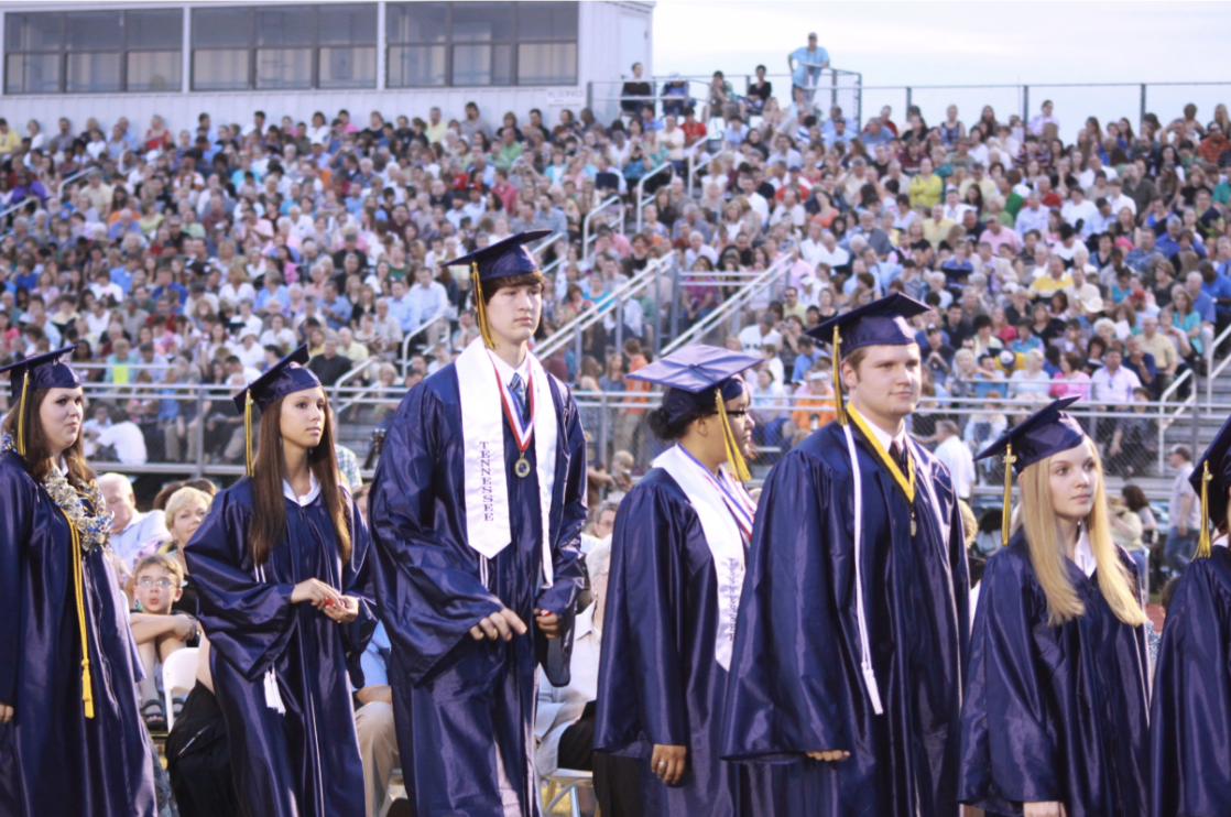 High School Seniors Graduating.
