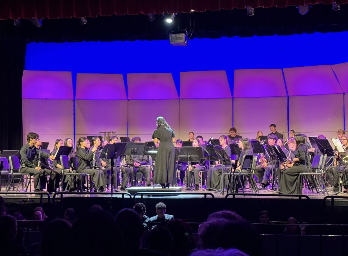 Wind Symphony performs during the end-of-year concert.
