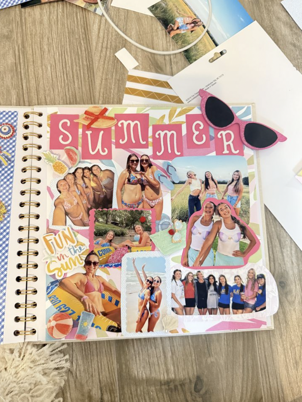 A summer scrapbook.
